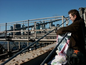 Joy on Brooklyn Bridge